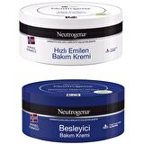 Neutrogena Hızlı Emilen Bakım Kremi 200 ml + Besleyici Bakım Kremi 200 ml