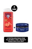 Le Petit Marseillais Akdeniz Çileği Aromalı Nemlendirici Tüm Ciltler İçin Kalıcı Kokulu Duş Jeli 2 x 650 ml + Neutrogena Besleyici Bakım Kremi 300 ml