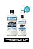 Listerine Advanced White Hafif Tat Ağız Bakım Suyu 500+250 ml & Bardak Hediyeli