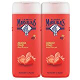 Akdeniz Çileği Aromalı Nemlendirici Tüm Ciltler İçin Kalıcı Kokulu Duş Jeli 2 x 400 ml