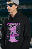 Cyber Street Style Baskılı Unisex Oversize Hoodie
