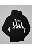 The Beatles Müzik Grubu Baskılı Unisex Oversize Hoodie
