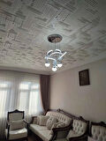 MODERN LÜKS SALON MODEL DRON LEDLİ 3 RENK KROM SARKIT AVİZE