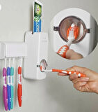 Diş macunu sıkma aparatı ve diş fırçalık 