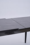Nehir Alfa Banklı Lak Panel Açılır Mutfak Masa Takımı 75x130cm