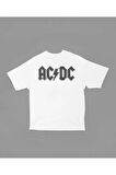AC DC Müzik Grubu Rock Metal Baskılı Unisex Tişört, Oversize Highway To Hell 1979 Tour Tişört