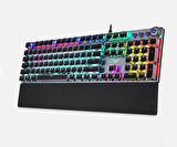 Monozone  Aula F2088 Mekanik Klavye Makro Tuşlu Rgb Oyun Klavyesi Mavi Switch Gökkuşağı Aydınlatmalı 