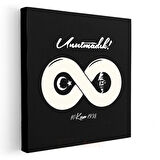 Unutmadık - Sonsuzluk Sembolü Tasarım Kanvas Tablo