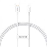 Baseus Super Şarj Kopmaz Kablo 100W Type-C Şarj Kablosu 480Mbps Veri Aktarım Kablosu USB to Type-C