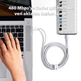 Baseus Super Şarj Kopmaz Kablo 100W Type-C Şarj Kablosu 480Mbps Veri Aktarım Kablosu USB to Type-C