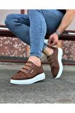 WG026 Taba Kalın Taban Casual Erkek Ayakkabı