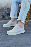 WG016 Bej Triko Erkek Casual Ayakkabı