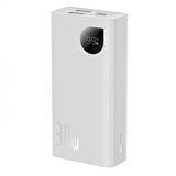 Baseus Super 30 W 10000 mAh Hızlı Şarj Powerbank Beyaz 