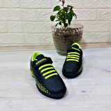 Kinetix Breton J Turf Siyah-NeonSarı Cırtlı Halı Saha Futbol Ayakkabısı