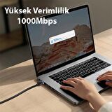 Baseus Super Hız 1.5MT RJ45 Ethernet kablosu 1000Mbps İnternet Kablosu etwork Ethernet kablosu