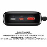 Baseus Super Şarj Göstergeli Type-C Kablolu 22.5W 20000mAh Powerbank Samsung Huawei Xiaomi Powerbank
