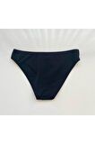 Siyah Düz Kalın Kenar Bikini Altı