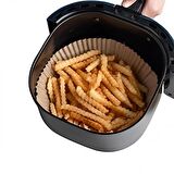 Coofbe 50 Adet Yanmaz Yapışmaz Airfryer Pişirme Kağıdı Phılıps Xıaomı Tefal Karaca Pişirme Kağıdı 