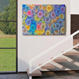 Soyut Modern Sanat Dekoratif Kanvas Duvar Tablosu-3595