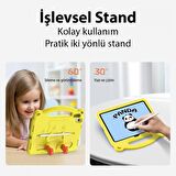 Coofbe Panda Desenli Standlı Zırhlı iPad 10.2 2022 Kılıf Yıkanabilir iPad 10.2 Kılıf Kalem Yerli