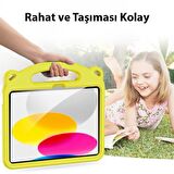 Coofbe Panda Desenli Standlı Zırhlı iPad 10.2 2022 Kılıf Yıkanabilir iPad 10.2 Kılıf Kalem Yerli