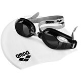 Pool Set Unisex Gri Yüzücü Bone & Gözlük Seti 9242255