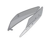 Shark Evoline 3 Çene Kenar Kapakları Beyaz  