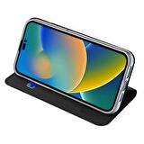 Coofbe Kapaklı Cüzdanlı Kart Bölmeli Standlı iPhone 14 Pro Kılıf Pu Deri iPhone 14 Pro Kapaklı Kılıf