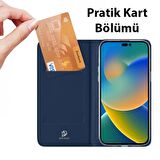 Coofbe Kapaklı Cüzdanlı Kart Bölmeli Standlı iPhone 14 Pro Kılıf Pu Deri iPhone 14 Pro Kapaklı Kılıf