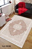 Pamuk Dokuma Taban Kaymaz Yıkanabilir Klasik Desenli  Salon Halısı Mutfak Halısı Koridor Halısı