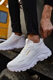CH089 CBT Low Top Lace Up Erkek Ayakkabı BEYAZ