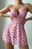  Pembe Kalp Desenli Pinterest Gecelik 15712
