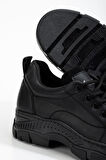 Peqas Siyah Kadın Sneaker Günlük Ayakkabı