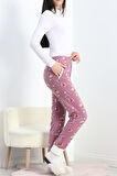 Paçası Peluşlu Polar Cepli Pijama Altı Gülkurusu - 20581.1287.