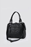 Abga Siyah Cilt Omuz Çantası