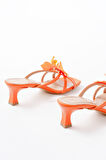 Orange Orkide Detaylı İnce Topuklu Kadın Terlik