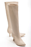 Bej Cilt Günlük Kadın Çizme