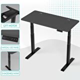 O-Flex Duo Çift Motorlu Elektrikli Yükseklik Ayarlı Masa - 160x80 - Antrasit