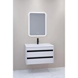 Levante 85 Cm Beyaz Lavabolu Banyo Dolabı Cmr Aynalı - Boy Dolap Hariç