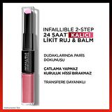 L'Oréal Paris Infaillible 2-Step 24 Saat Kalıcı Likit Ruj & Balm - 213 Toujours Teaberry