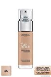 L'Oréal Paris True Match Bakım Yapan Fondöten 4N BEIGE