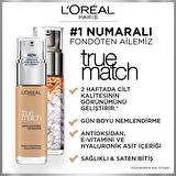 L'Oréal Paris True Match Bakım Yapan Fondöten - 3W Sıcak Alt Ton