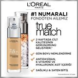 L'Oréal Paris True Match Bakım Yapan Fondöten - 4W Sıcak Alt Ton