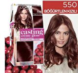 LOREAL CASTİNG BOYA 550 BÖĞÜRTLEN KIZILI