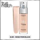 L'Oréal Paris True Match Bakım Yapan Fondöten 0.5R ROSE PORCELAIN