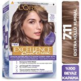 L’Oréal Paris Excellence Cool Creme Saç Boyası – 7.11 Ekstra Küllü Kumral
