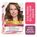 L'Oréal Paris Excellence Creme Saç Boyası - 6.03 Doğal Işıltılı Açık Kahve