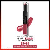 L'Oréal Paris Infaillible 2-Step 24 Saat Kalıcı Likit Ruj & Balm - 804 Metro-Proof Rose