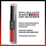 L'Oréal Paris Infaillible 2-Step 24 Saat Kalıcı Likit Ruj & Balm - 501 Timeless Red