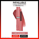 L'Oréal Paris Infaillible Laque Resistance Likit Parlak Ruj - 600 Le Nu Rose